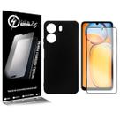 Capa Case Aveludada Preta Para Redmi 13C 6.74 + Película De Vidro 3D - Cell In Power25 Capa Case Aveludada Preta Para Redmi 13C 6.74 + Película De Vidro 3D - Cell In Power25