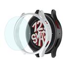 Capa Case Bumper com Película de Vidro compatível com Galaxy Watch 5 Watch5 45mm - Prata Capa Case Bumper com Película de Vidro compatível com Galaxy Watch 5 Watch5 45mm - Prata