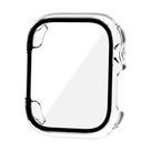 Capa Case Bumper com Película Vidro compatível com Watch Series 5 6 7 8 44mm / 45mm - Transparente Capa Case Bumper com Película Vidro compatível com Watch Series 5 6 7 8 44mm / 45mm - Transparente