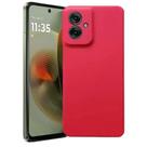 Capa Case Capinha Aveludada Para Motorola NOVO Moto G55 5G Vermelho Capa Case Capinha Aveludada Para Motorola NOVO Moto G55 5G Vermelho