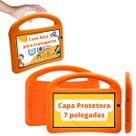 Capa Case Capinha Laranja com Alça Emborrachada Infantil p/ Tablet 7 polegadas Capa Case Capinha Laranja com Alça Emborrachada Infantil p/ Tablet 7 polegadas