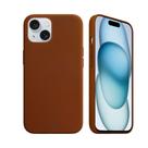 Capa case capinha para iPhone 15 - Couro Dual Marrom-Gshield
