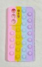 Capa Case Capinha Silicone Bolha Samsung Galaxy S21 ULTRA 6.8 Anti Stress Pop It