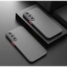Capa Case Capinha Translucida Fosca Preto + Película 3D Para Samsung A14
