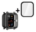 Capa Case De Silicone + Película Nano Gel Amazfit Gts - Preto