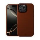 Capa Case para iPhone 16 Pro - Couro Dual Magsafe - Marrom