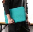 Capa Case Pasta Maleta Para Notebook de Neoprene 17 17.3 Polegadas Verde Água