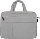 Capa Case Pasta protetora laptop Notebook 13 14 e 15 Pol Macbookk cinza claro, tecido Oxford leve para trabalho na esco
