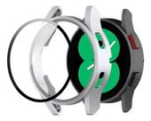 Capa Case Película De Vidro Galaxy Watch4 40mm - Prata
