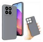 Capa Case Silicone Aveludada Cinza para Moto Edge 60 Fusion