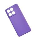 Capa Case Silicone Aveludada Lilás para Moto Edge 70 Fusion