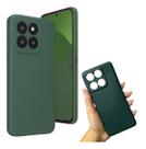 Capa Case Silicone Aveludado Verde Escuro para Moto Edge 60 Pro