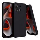 Capa Case Silicone Veludo para Motorola Moto G75 5g Xt2437 Preta