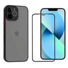 Capa Case Translucida Fosca Resistente E Pelicula 3D Para iPhone 13 Pro