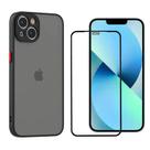 Capa Case Translucida Fosca Resistente E Pelicula 3D Para iPhone 14 Plus