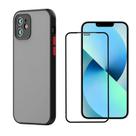 Capa Case Translucida Fosca Resistente E Pelicula 9D Para iPhone 12
