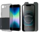 Capa Case Ultra Fina Luxo Para iPhone 16e + Pelicula Privacy