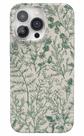 Capa Casely Sage Garden Floral Verde para iPhone 14 Pro