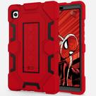 Capa CCMAO para Samsung Galaxy Tab A9 8.7 2023 vermelha+preta