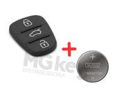 Capa Chave Botões Hyundai i30 Cerato Soul Sportage Sorento + Bateria
