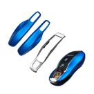 Capa Chave Porsche L+S Azul Metálico com Cromado 911