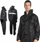 Capa Chuva Motociclista Impermeável Com Capuz Faixa Refletiva