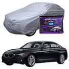 Capa Cobrir Carro BMW 320i 100% Forrada Armada Force 100% Impermeável Forro Total Protege Sol Chuva Poeira Lona Proteção Automotiva Hatch e Sedan
