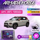Capa Cobrir Carro C3 AIRCROSS 100% Forrada Armada Force 100% Impermeável Forro Total Protege Sol Chuva Poeira Lona Proteção Automotiva