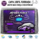 Capa Cobrir Carro COROLLA CROSS 100% Forrada Armada Force 100% Impermeável Forro Total Protege Sol Chuva Poeira Lona Proteção Automotiva Hatch e Sedan