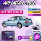 Capa Cobrir Carro ESCORT SW 100% Forrada Armada Force 100% Impermeável Forro Total Protege Sol Chuva Poeira Lona Proteção Automotiva Hatch e Sedan