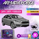 Capa Cobrir Carro FOCUS SEDAN NOVO 100% Forrada Armada Force 100% Impermeável Forro Total Protege Sol Chuva Lona Proteção Automotiva Hatch e Sedan