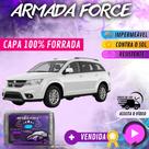 Capa Cobrir Carro JOURNEY 100% Forrada Armada Force 100% Impermeável Forro Total Protege Sol Chuva Lona Proteção Automotiva