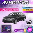 Capa Cobrir Carro MERCEDES C180 100% Forrada Armada Force 100% Impermeável Forro Total Protege Sol Chuva Poeira Lona Proteção Automotiva Hatch e Sedan