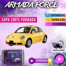 Capa Cobrir Carro NEW BEETLE 100% Forrada Armada Force 100% Impermeável Forro Total Protege Sol Chuva Poeira Lona Proteção Automotiva Hatch e Sedan