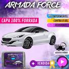 Capa Cobrir Carro PEUGOT RCZ 100% Forrada Armada Force 100% Impermeável Forro Total Protege Sol Chuva Poeira Lona Proteção Automotiva Hatch e Sedan