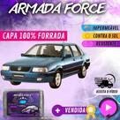 Capa Cobrir Carro SANTA 100% Forrada Armada Force 100% Impermeável Forro Total Protege Sol Chuva Lona Proteção Automotiva