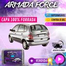 Capa Cobrir Carro SCENIC 100% Forrada Armada Force 100% Impermeável Forro Total Protege Sol Chuva Poeira Lona Proteção Automotiva Hatch e Sedan