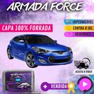 Capa Cobrir Carro VELOSTER 100% Forrada Armada Force 100% Impermeável Forro Total Protege Sol Chuva Lona Proteção Automotiva
