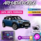 Capa Cobrir MINI COOPER CONTRYMAN 100% Forrada Armada Force 100% Impermeável Forro Total Protege Sol Chuva Poeira Lona Proteção Automotiva
