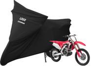 Capa Cobrir Moto CRF 250 R Honda De Tecido Lycra Com Logo