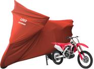 Capa Cobrir Moto CRF 250 R Honda De Tecido Lycra Com Logo Capa Cobrir Moto CRF 250 R Honda De Tecido Lycra Com Logo