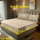 Capa colchão protetor matelado queen 03 pçs.