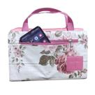 Capa com Alça para Bíblila Grande N 13 Estilo Bolsa com Zíper e Bolso Externo Floridas