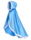 Capa com capuz Costume Party Chili Fur Princess para meninas azul de 6 a 7 anos (130 cm) Capa com capuz Costume Party Chili Fur Princess para meninas azul de 6 a 7 anos (130 cm)