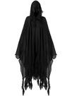 Capa com capuz de Halloween Fourluoo preta 180 cm