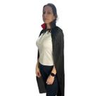 Capa Com Gola Alta Adulto 1,2m Fantasia Vampiro Drácula Halloween Dia Das Bruxas, Pica Pau Capa Com Gola Alta Adulto 1,2m Fantasia Vampiro Drácula Halloween Dia Das Bruxas, Pica Pau
