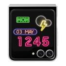 Capa com Luzes LED para Samsung Galaxy Z Flip 6 - Flipsuit Cinza