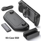 Capa com Tampa para Steam Deck Jsaux Kit Case SSD M2 Strap