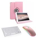 Capa com teclado bluetooth e mouse bluetooth recarregável para iPad 9 Geração 10.2