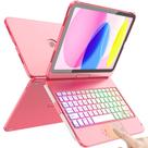 Capa com Teclado FUWANG para iPad 11" 10,9" 360 Retroiluminada